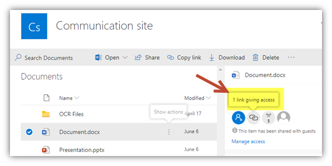 Open Access in SharePoint 7